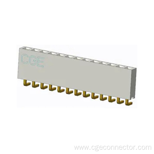 DIP Vertical type Single-row curved plug connector